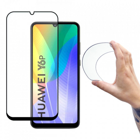 Гъвкав протектор с пълно покритие WOZINSKY - Huawei Y6p с черна рамка
