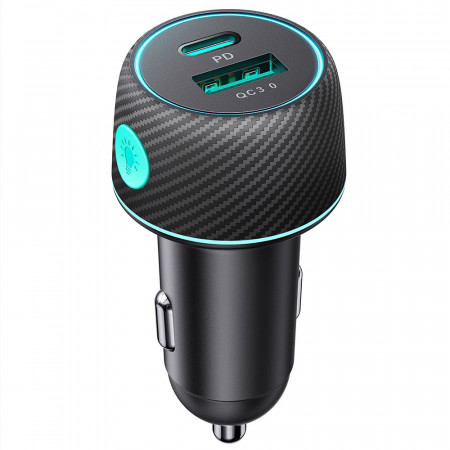Зарядно за кола JOYROOM 60W USB Type A / USB Type C (JR-CCN01) черно