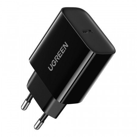 Зарядно за стена UGREEN 20W USB Type C PD (10191) черно