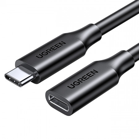Кабел за зареждане и данни UGREEN USB Type C 100W 10Gb/s 1m черен - Img 1