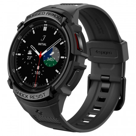 Калъф за корпус с каишка SPIGEN Rugged Armor Pro - Samsung Galaxy Watch6 Classic 47mm черен мат