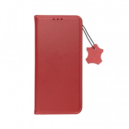 Калъф тип книга от естествена кожа FORCELL Smart Pro - Samsung Galaxy S23 бордо