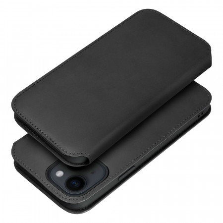 Калъф тип книга Dual Pocket - iPhone 15 Pro черен