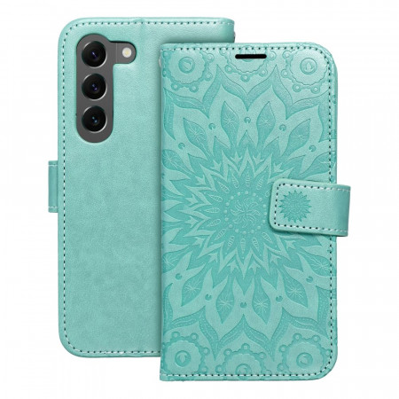 Калъф тип книга FORCELL Mezzo - Samsung Galaxy S23 (мандала) зелен