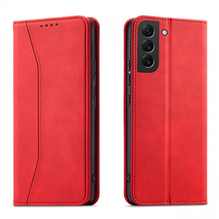 Калъф тип книга Magnet Fancy - Samsung Galaxy S23+ червен