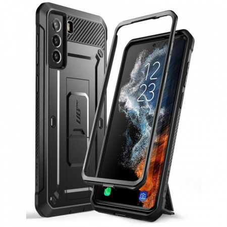 Калъф 360° със стойка и клипс SUPCASE Unicorn Beetle Pro - Samsung Galaxy S22+ черен