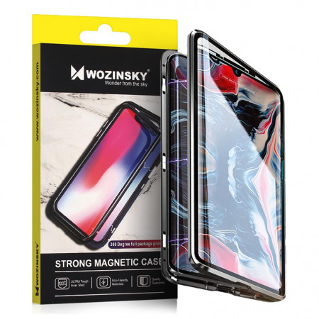 Магнитен калъф 360° WOZINSKY - Samsung Galaxy A72 черен / прозрачен