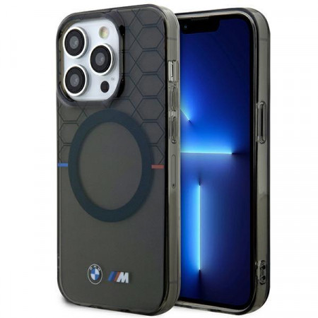 Оригинален гръб BMW Pattern MagSafe - iPhone 13 Pro Max сив - Img 1