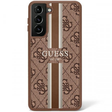 Оригинален гръб GUESS 4G Printed Stripe GUHCS23SP4RPSW - Samsung Galaxy S23 кафяв