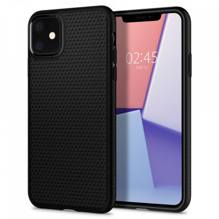 Оригинален гръб SPIGEN Liquid Air - iPhone 11 черен мат