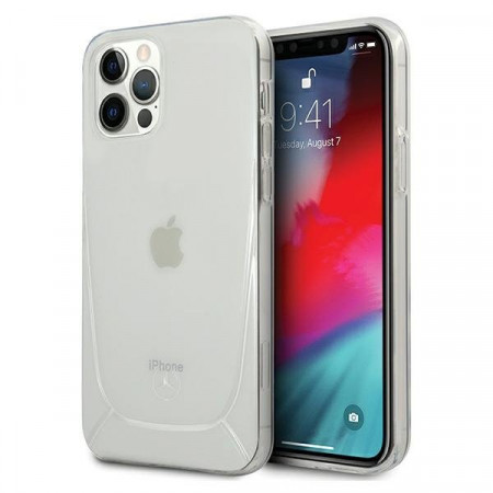 Оригинален твърд гръб MERCEDES Clear MEHCP12LARCT - iPhone 12 Pro Max прозрачен