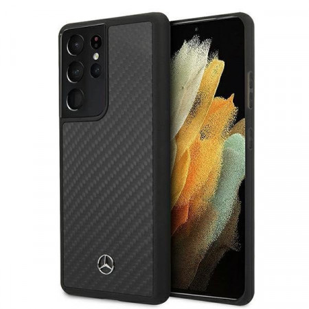 Оригинален твърд гръб MERCEDES Dynamic MEHCS21LRCABK - Samsung Galaxy S21 Ultra 5G черен - Img 1