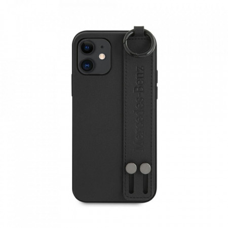 Оригинален твърд гръб MERCEDES Strap MEHCP12SLSSBK - iPhone 12 mini черен