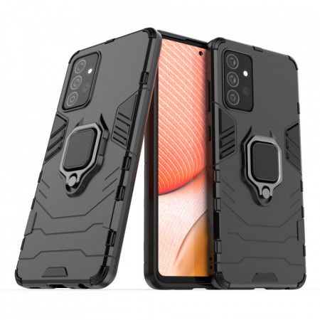 Подсилен гръб с магнитна стойка Ring Armor - Samsung Galaxy A72 черен