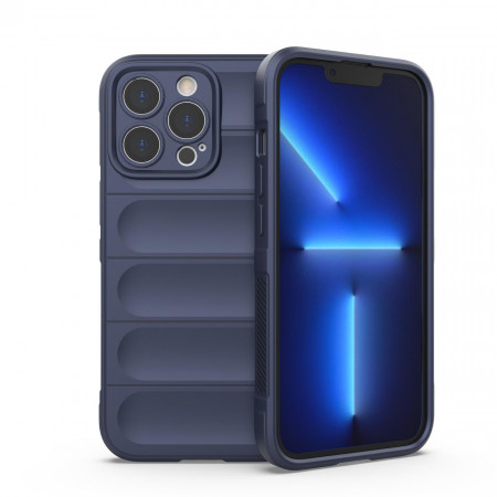 Подсилен гъвкав гръб Magic Shield - iPhone 13 Pro Max тъмносин
