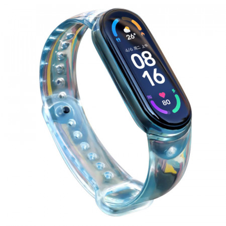 Силиконова каишка Silicone - Xiaomi Mi Band 5 / Band 6 син