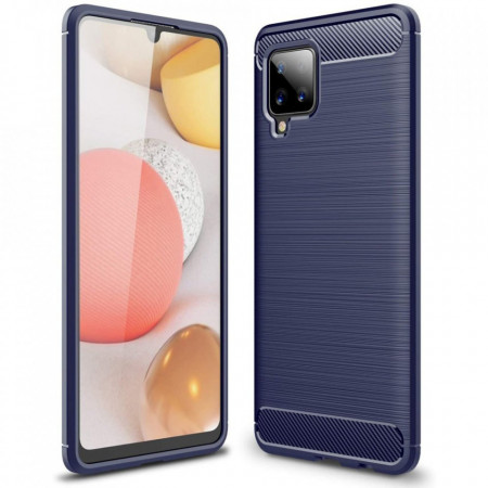 Силиконов гръб Carbon - Samsung Galaxy A42 5G син