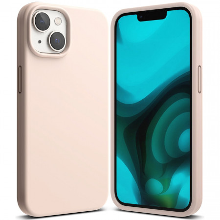 Силиконов гръб RINGKE Silicone - iPhone 14 Plus розов пясък - Img 1