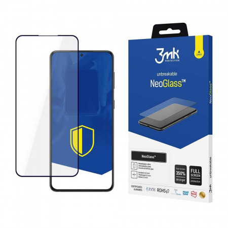Стъклен протектор с пълно покритие 3mk Neo Glass - Samsung Galaxy S23 с черна рамка