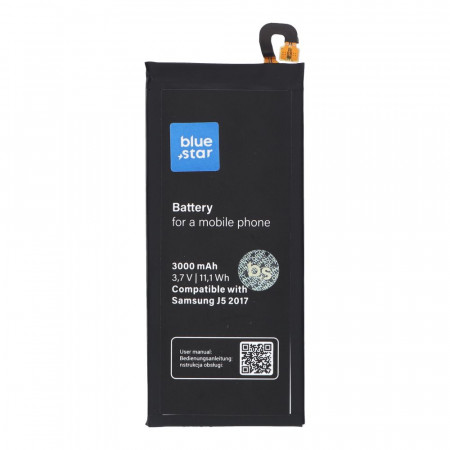 Батерия Blue Star Premium - Samsung Galaxy A5 (2017) / J5 (2017) 3000mAh Li-Ion черна - Img 1