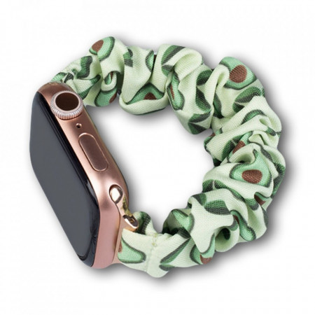 Еластична текстилна каишка - Apple Watch 45mm Series 7 / 44mm SE / 44mm Series 6 / 44mm Series 5 / 44mm Series 4 / 42mm Series 3 / 42mm Series 2 авокадо