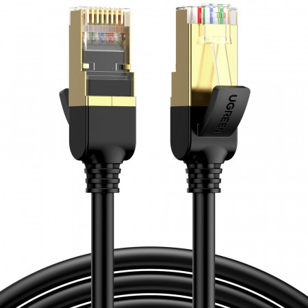 Интернет кабел UGREEN NW107 cat.7 RJ45 STP 15m черен - Img 1