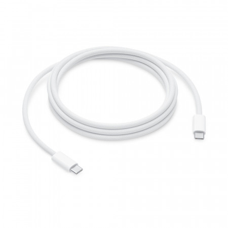 Кабел за зареждане и данни APPLE USB Type C към USB Type C MU2G3ZM/A 240W 5A 2m бял - Img 1