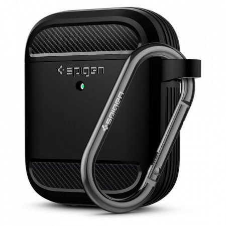 Калъф за слушалки SPIGEN Rugged Armor – AirPods черен мат