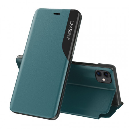 Калъф тип книга от еко кожа Eco - iPhone 13 Pro Max зелен