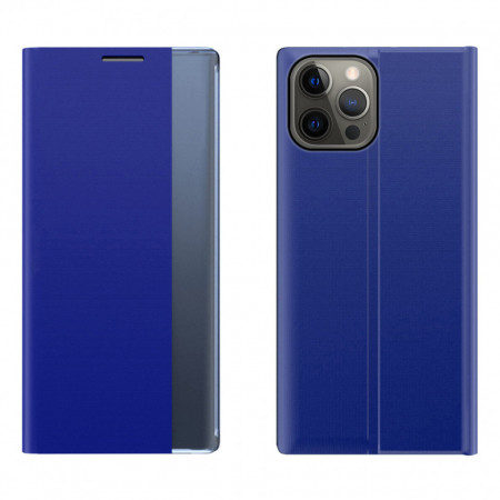Калъф тип книга New Sleep - iPhone 13 Pro син