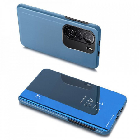 Огледален калъф тип книга Clear View - Xiaomi Mi 11i / Mi 11X / Poco F3 / Redmi K40 / K40 Pro / K40 Pro Plus син