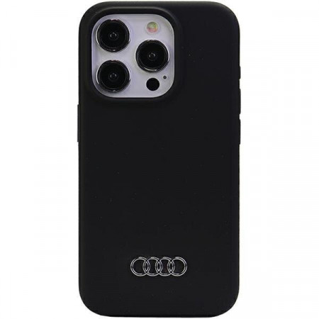 Оригинален гръб AUDI Silicone - iPhone 15 Pro Max черен