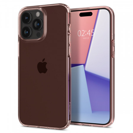Оригинален гръб SPIGEN Crystal Flex - iPhone 15 Pro Max розов кристал