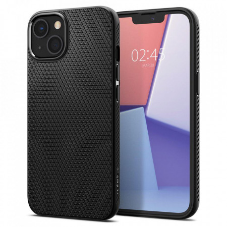 Оригинален гръб SPIGEN Liquid Air - iPhone 13 черен мат