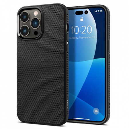 Оригинален гръб SPIGEN Liquid Air - iPhone 14 Pro Max черен мат