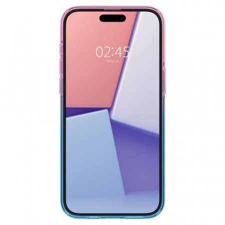 Оригинален гръб SPIGEN Liquid Crystal - iPhone 15 Pro Gradation розов