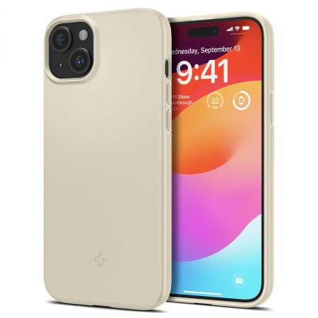 Оригинален гръб SPIGEN Thin Fit - iPhone 15 Plus бежов