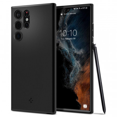 Оригинален гръб SPIGEN Thin Fit - Samsung Galaxy S22 Ultra черен