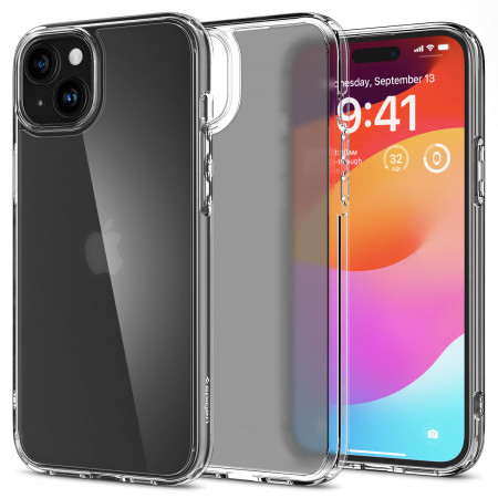 Оригинален гръб SPIGEN Ultra Hybrid - iPhone 15 Plus кристалнопрозрачен