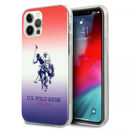 Оригинален гръб US POLO Gradient USHCP12MPCDGBR - iPhone 12 / 12 Pro многоцветен