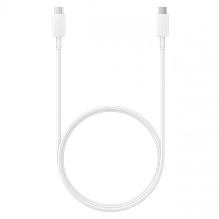 Оригинален кабел за зареждане и данни SAMSUNG USB Type C към USB Type C 480Mb/s 5A 1m EP-DN975BWEGWW бял - Img 1
