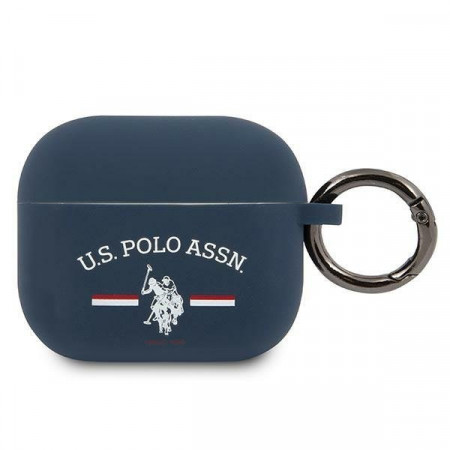 Оригинален калъф за слушалки US Polo USACA3SFGV - AirPods 3 тъмносин