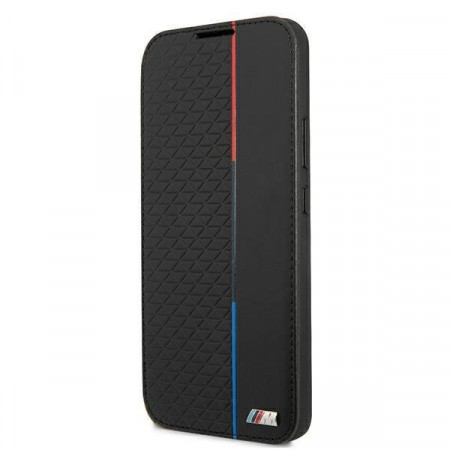 Оригинален калъф тип книга BMW M Collection Triangles BMBKS22MTRTBK - Samsung Galaxy S22+ черен