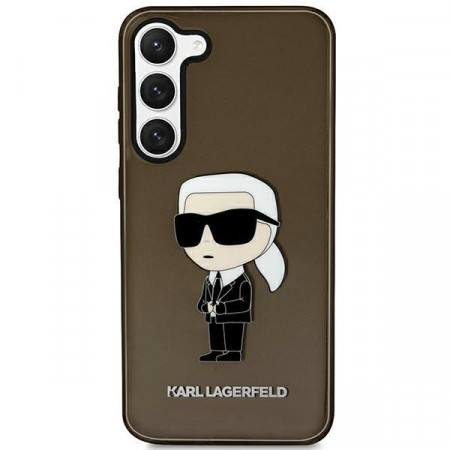 Оригинален твърд гръб KARL LAGERFELD Ikonik KARL LAGERFELD KLHCS23MHNIKTCK - Samsung Galaxy S23+ черен