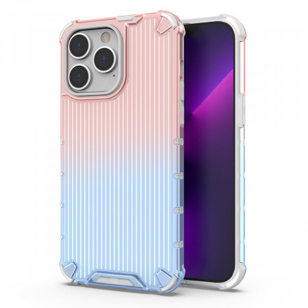 Подсилен гръб Ombre Protect - iPhone 13 Pro Max розов / син - Img 1