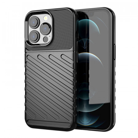 Подсилен гръб Thunder - iPhone 13 Pro черен