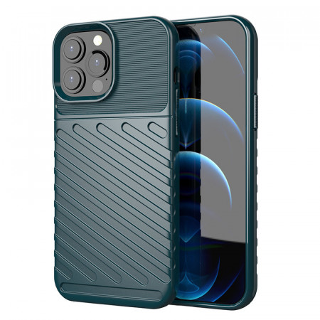 Подсилен гръб Thunder - iPhone 13 Pro Max зелен