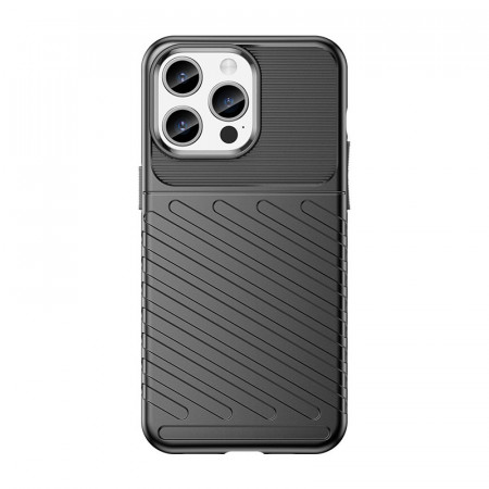 Подсилен гръб Thunder - iPhone 15 Pro Max черен
