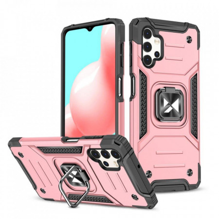 Подсилен гръб WOZINSKY Ring Armor със стойка - Samsung Galaxy A73 5G розов