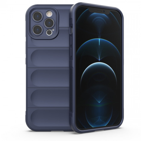 Подсилен гъвкав гръб Magic Shield - iPhone 12 Pro Max тъмносин - Img 1